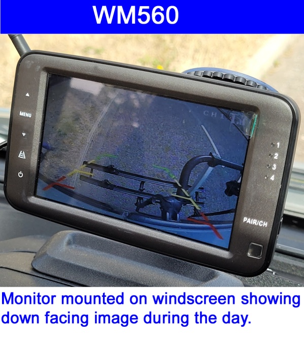 5 inch digital wireless suction mount monitor